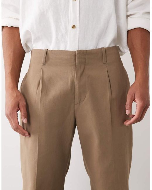 Mango Natural Straight Leg Tailored Trouser for men