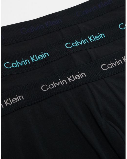 Calvin Klein Black Cotton Stretch Boxer Briefs 3 Pack for men