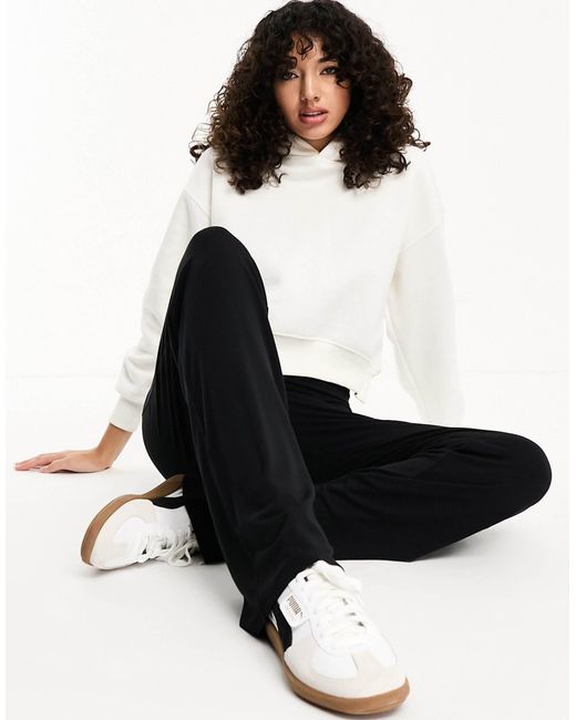 ASOS White Asos Design Tall Basic Wide Leg Jersey Pant