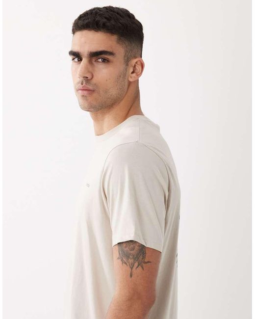 Columbia White Csc Outdoor Back Graphic T-shirt for men