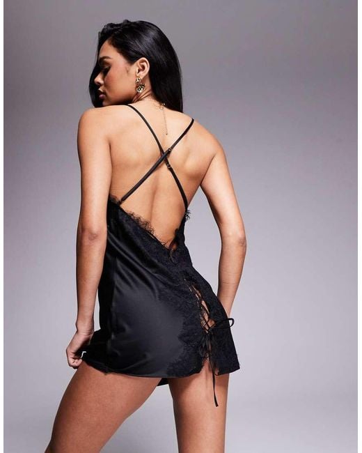 Ann Summers Black Amara Chemise