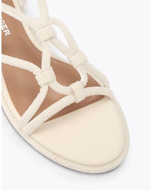 KG by Kurt Geiger White Roonie Flat Sandals