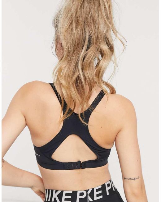 Nike Black Rival High Support Sports Bra