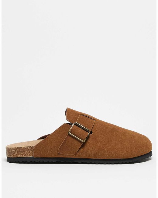 ASOS Black Mule Clog Sandals for men