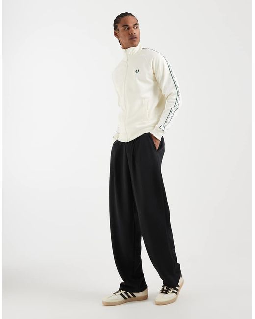 Fred Perry Natural Contrast Taped Track Jacket for men