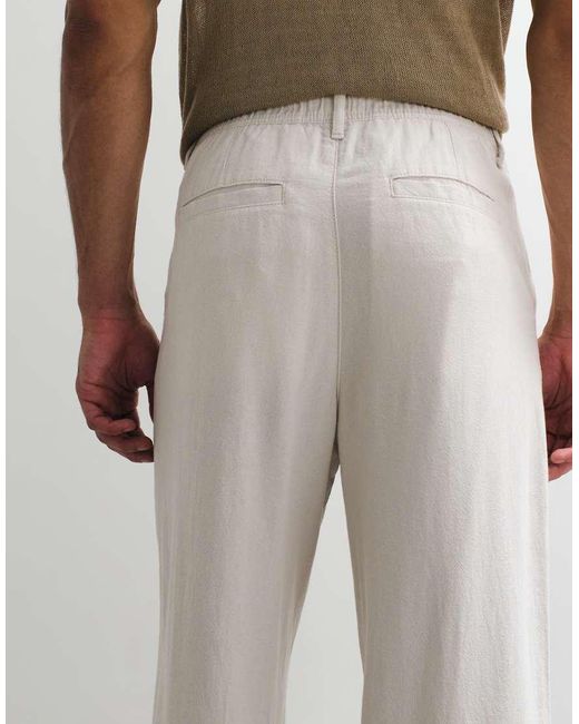 ASOS Multicolor baggy Linen Blend Pants for men