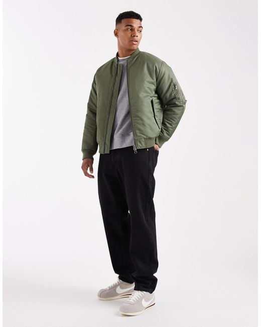 ASOS Green Ma1 Bomber Jacket for men