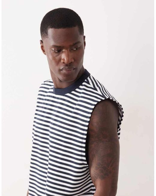 ASOS Blue Breathemax Oversized Tank for men