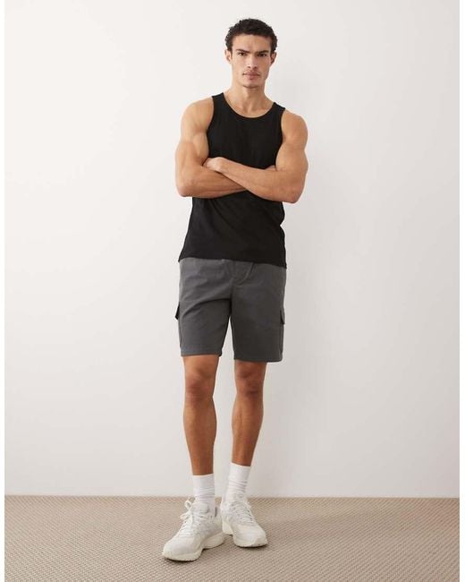 Jack & Jones Black Jersey Singlet Top for men