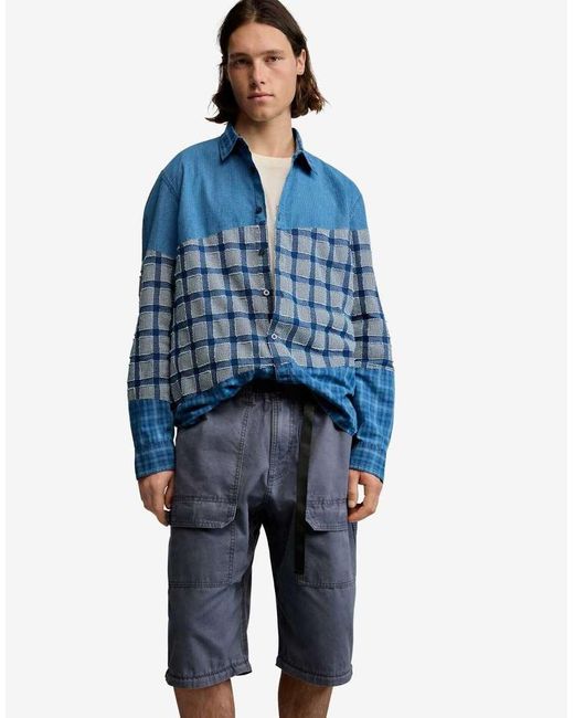 Desigual Blue Long Cotton Trousers for men