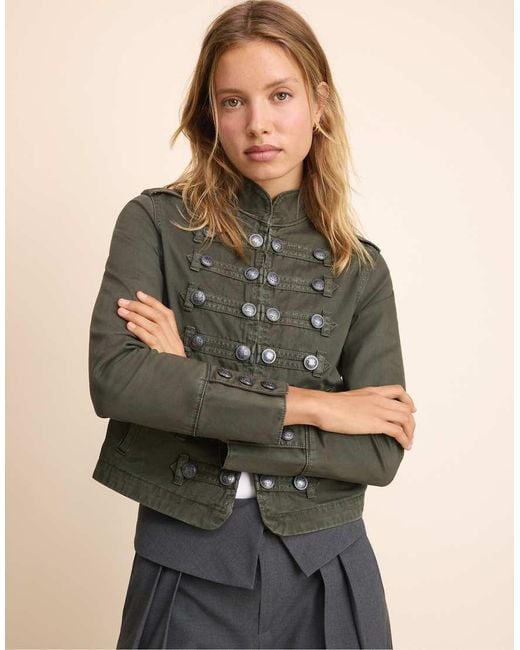 Stradivarius Jack Met Knopen in het Green