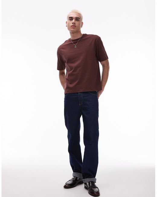 Topman – kastiges t-shirt in Purple für Herren