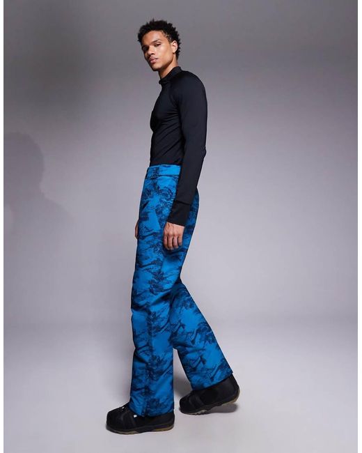 Pantaloni Da Sci Con Stampa E di Threadbare in Blue da Uomo