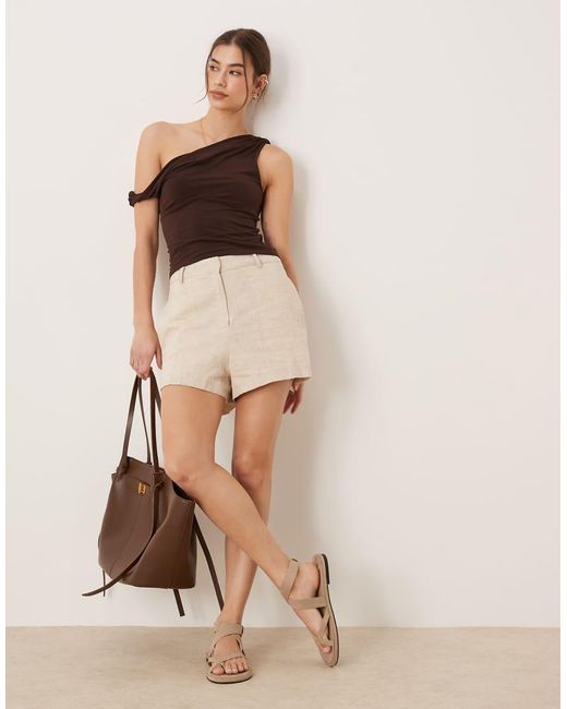 Glamorous Natural Tailored Shorts