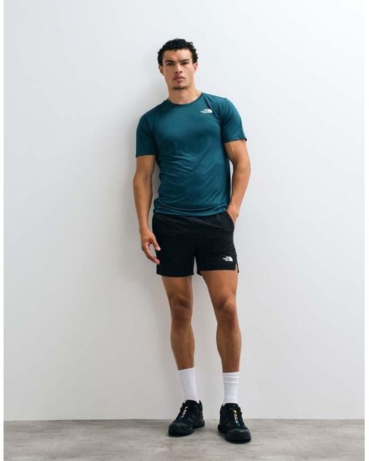 The North Face Blue Training 24/7 Logo T-Shirt for men