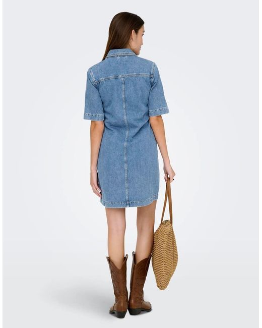 ONLY Blue Denim Dress