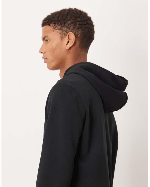 Polo Ralph Lauren Black Icon Logo Double Knit Zip Up Hoodie for men