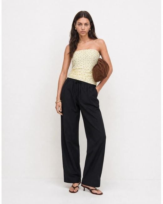 ASOS Multicolor Mesh Gathered Short Sleeve Off Shoulder Top