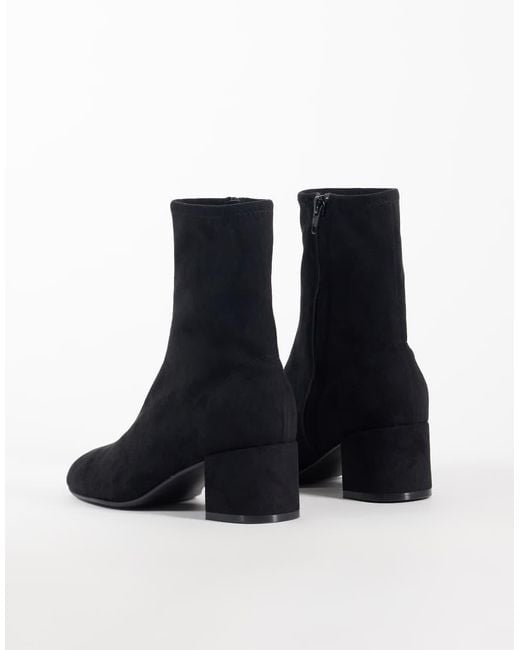 ASOS Black Ronan Block Heel Ankle Boots
