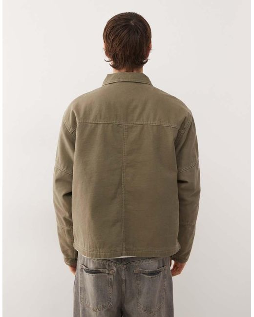 Vans Brown Umber Pigment Canvas Jacket for men