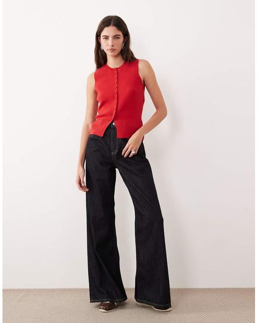 Chaleco Con Cuello Redondo De Threadbare