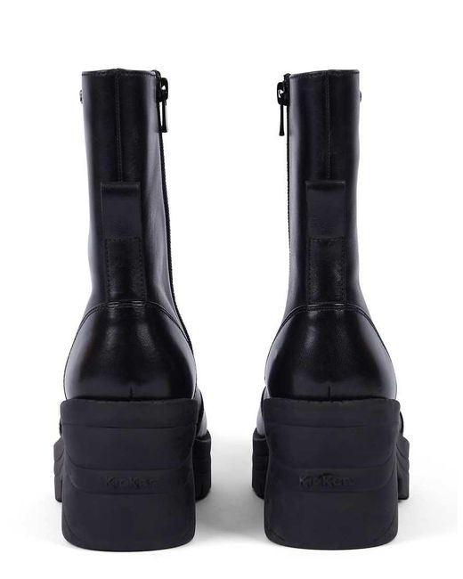 Kickers Blue Boot Edie Boot Leather