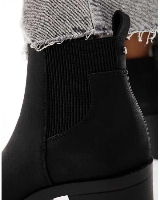 ONLY Black Faux Leather Heeled Boot