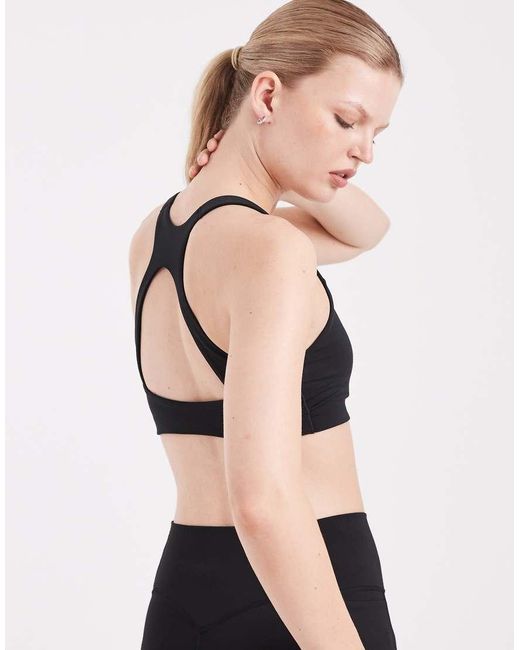 Adidas Originals Black Optime Medium Support Sports Bra