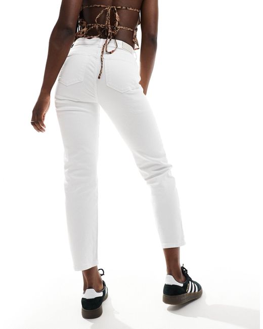 ONLY White Emily High Waist Straight Jean