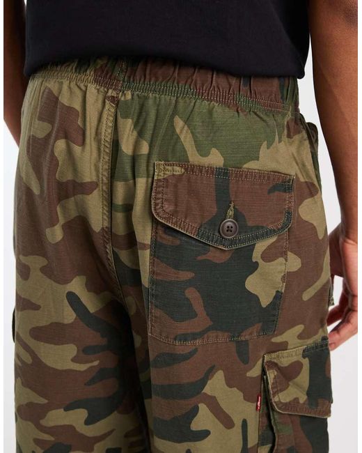 Levi's Green Baggy Field Cargo Trousers for men