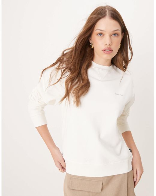 Barbour Natural Bede Os Crew Sweatshirt