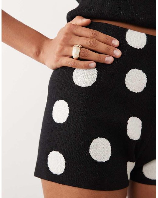 ASOS Black Knitted Micro Shorts