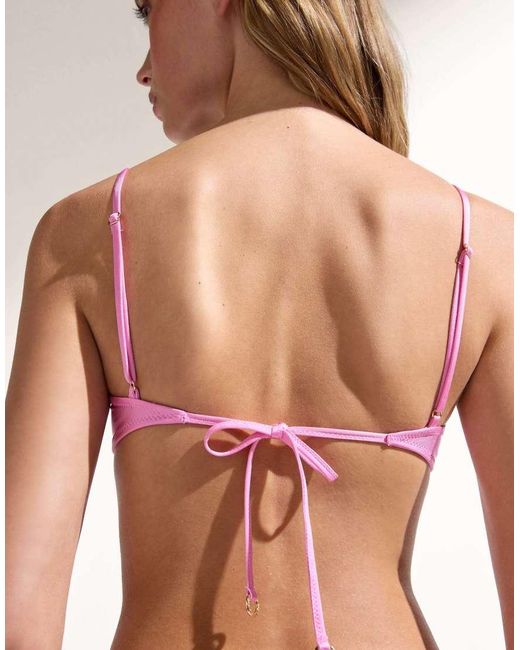 Calzedonia Pink Brassiere Bikini Top Minimal Fit
