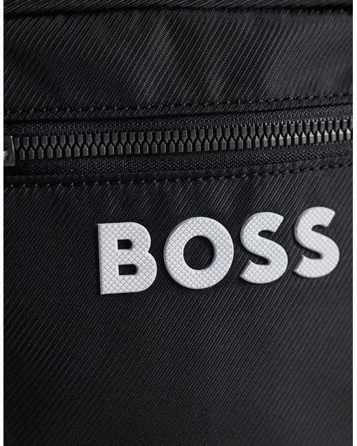 Boss Black Boss Catch Logo Zip Crossbody Bag for men