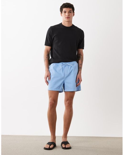 ASOS Blue Shorter Length Wide Elasticated Shorts for men