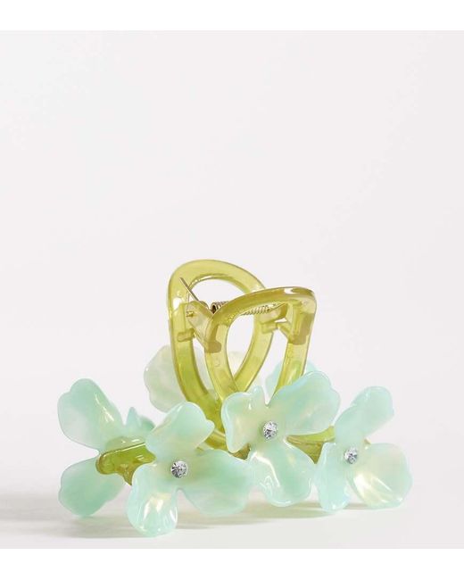 Kaiia Green Exclusive Oversized Flower Claw Clip