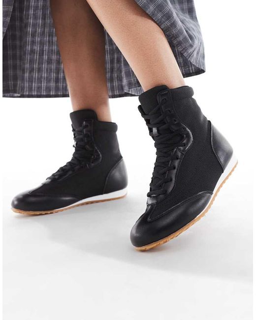 SEQWL Black Drifters Boxing Boots
