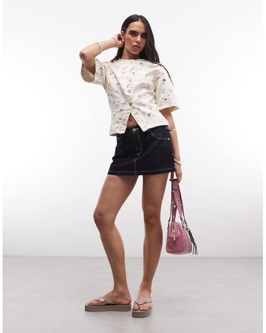 ASOS White Cinch Top