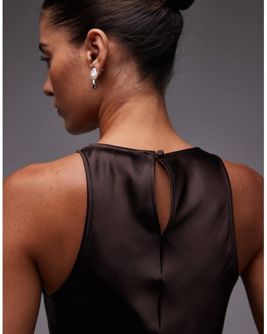 & Other Stories Gray – midikleid aus satin