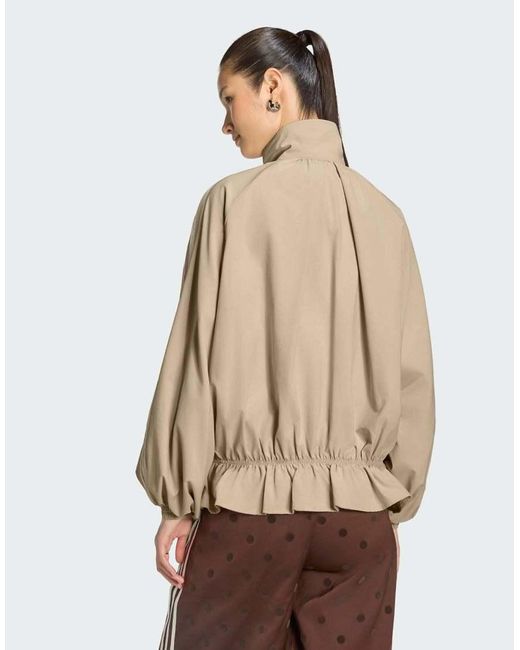 Adidas Originals Natural Blousy Oversized Track Top