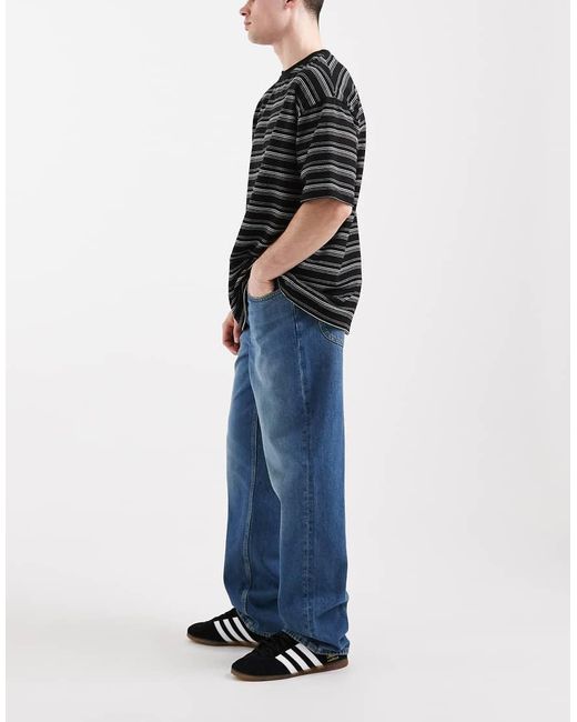 Lee Jeans Black Asher Wide Leg Jeans for men