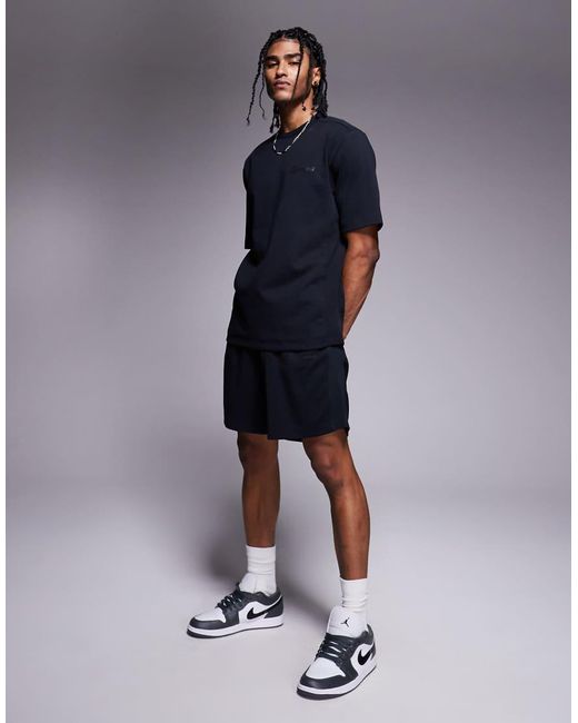 River Island Blue Luminis Shorts Co-ord for men