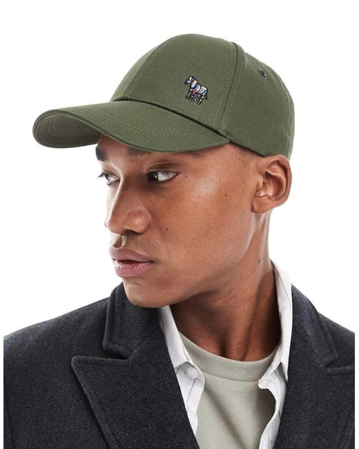 Paul Smith Green Zebra Cap for men