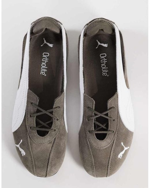 PUMA Brown Speedcat Ballet Nova Flats