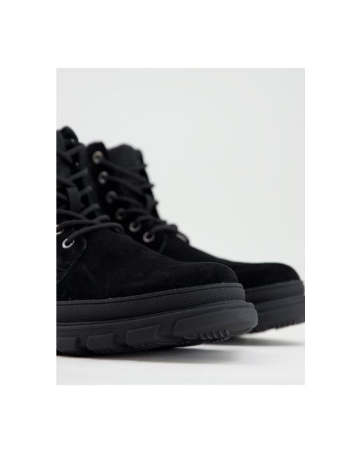 Botas negras con cordones binley Office de hombre de color Negro | Lyst
