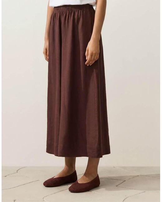 Oysho Brown Crochet Ballet Flats