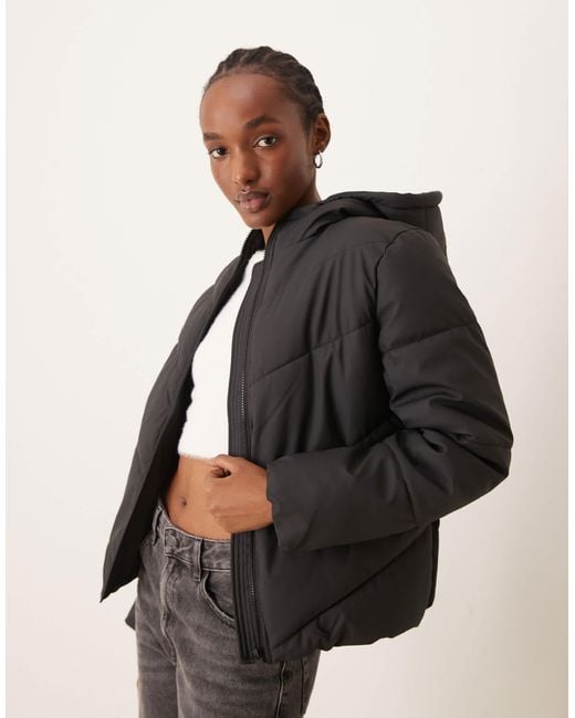 Jdy Black Short Puffer Jacket