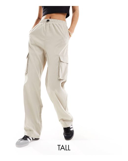 ONLY White Wide Leg Cargo Pants
