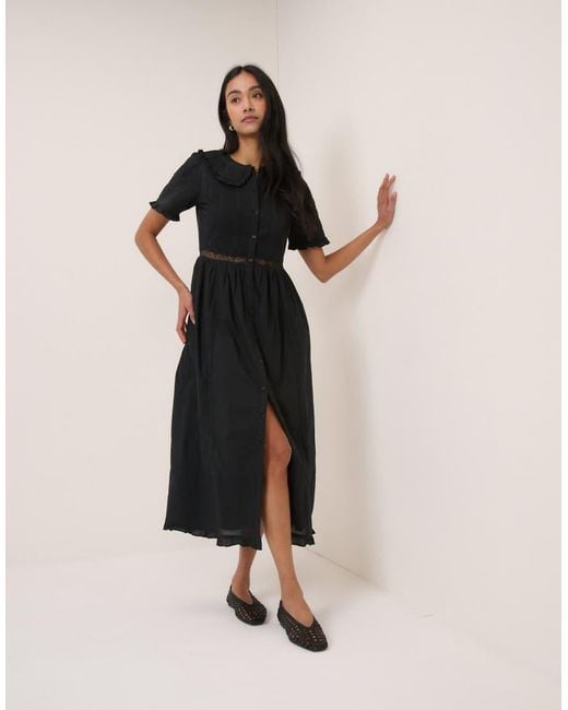 Nobody's Child Natural Broderie Anglaise Orla Midi Dress