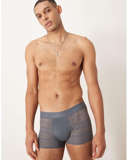 Calvin Klein Blue Sculpt Low Rise Trunk for men